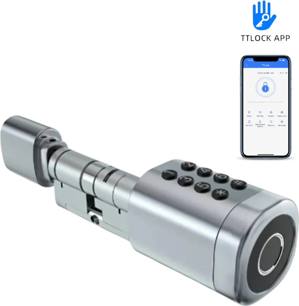 Serrure Connectée BOT Smart Lock TTLock L2 Argentée Longueur de Base