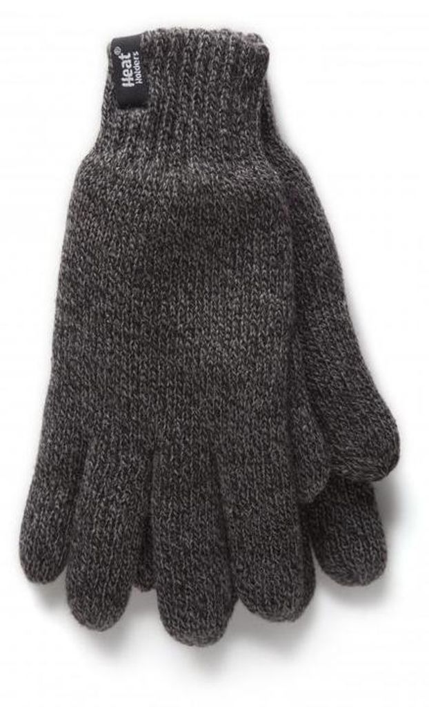 Heat Holders Flat Knit Gloves L/XL Charcoal (1 paar) Productafbeelding 