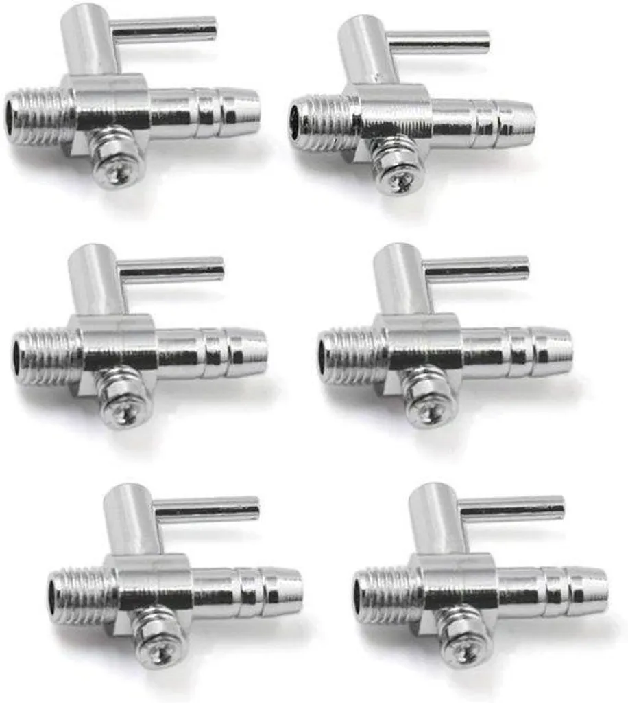 Kit de 6 clapets d'aération en acier inoxydable pour pompe aquarium