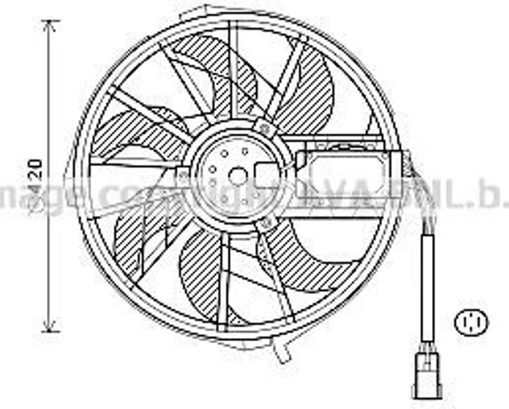 Ventilateur de refroidissement pour climatisation Mercedes W169 W245
