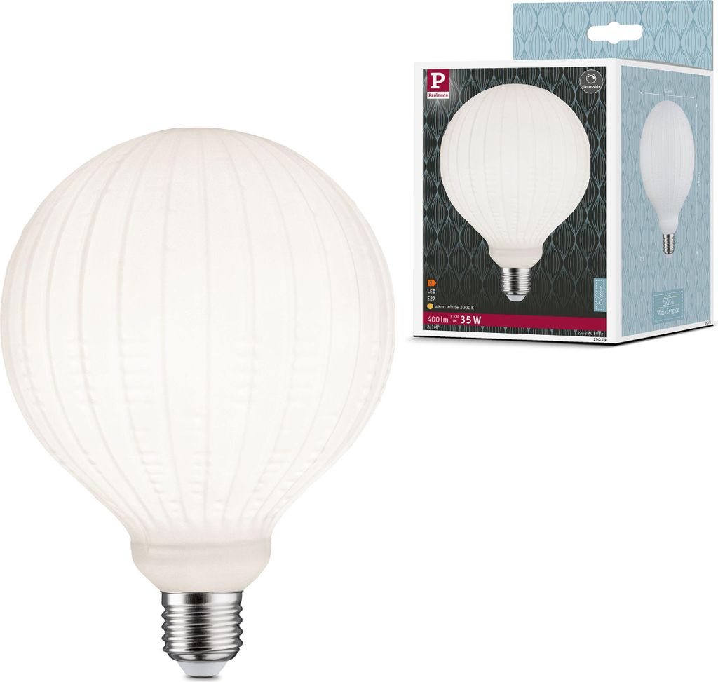 Paulmann White Lampion Filament 230V LED Globe