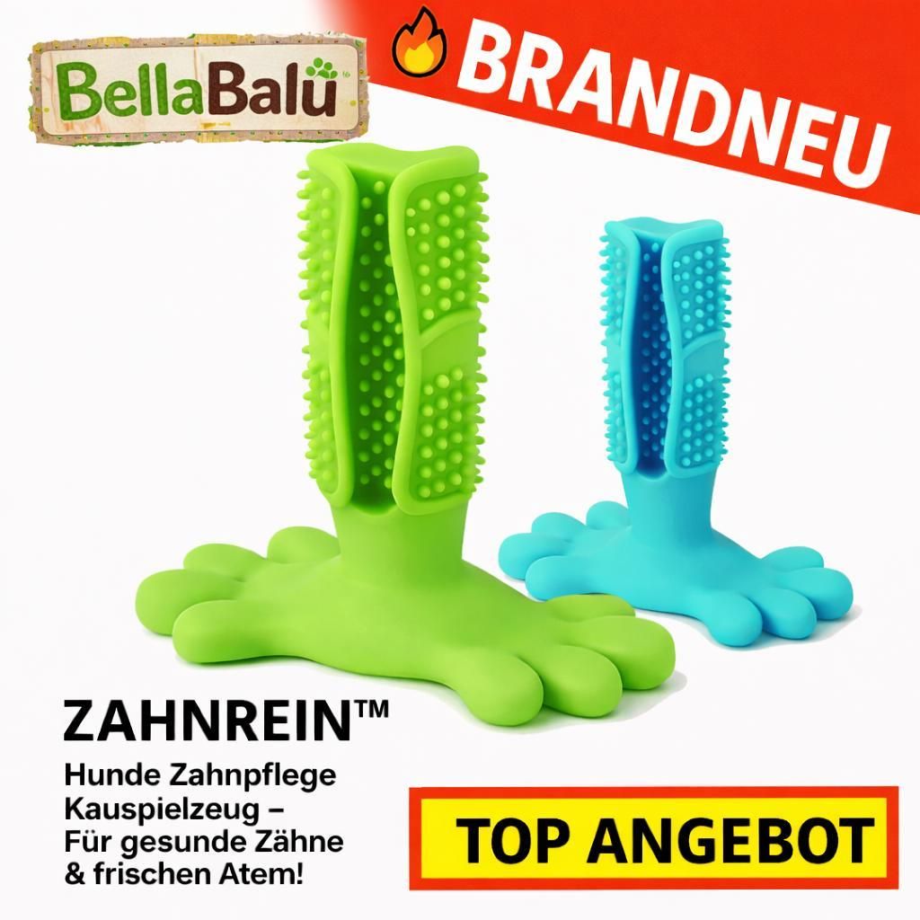 Zahnrein Hunde Zahnpflege Zahnsteinentferner Zahnreinigung für frischen Atem!: Soft Blau - für Welpen & ältere Hunde