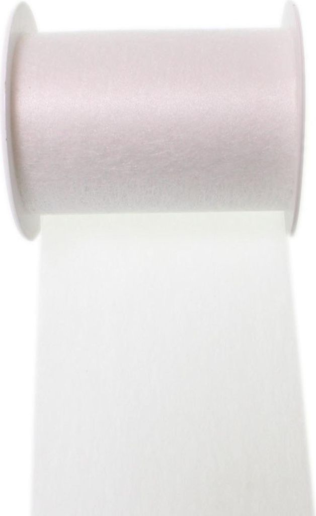 Vlies-Dekoband 10 cm x 20 m – Leicht transparentes Dekoband auf Rolle – Vliesband für Floristik, Tischdeko, Geschenkverpackung & Bastelarbeite...