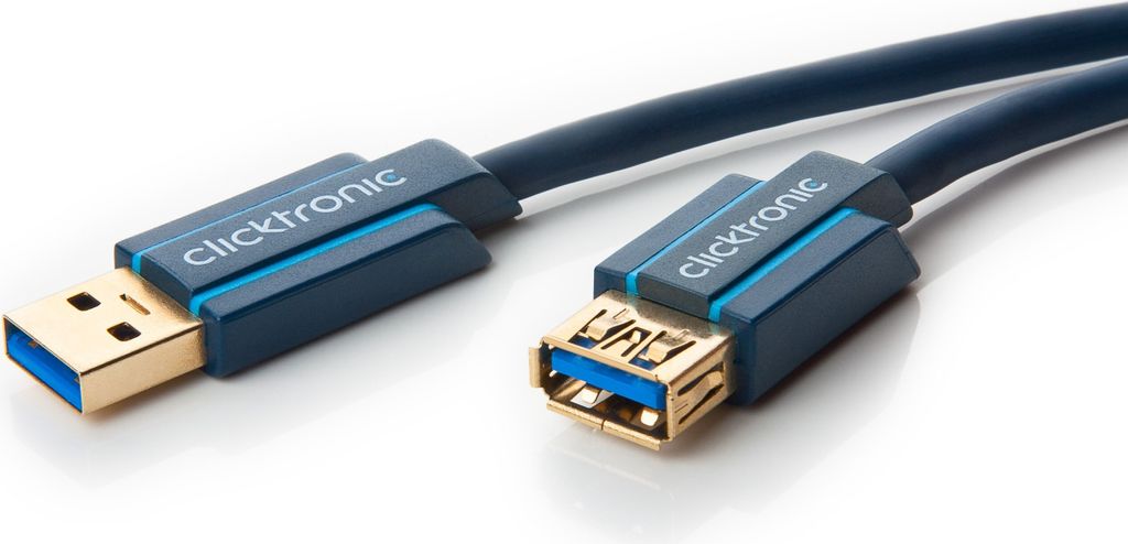 Clicktronic Casual USB 3.0 Verlängerung - Länge: 1,80 m