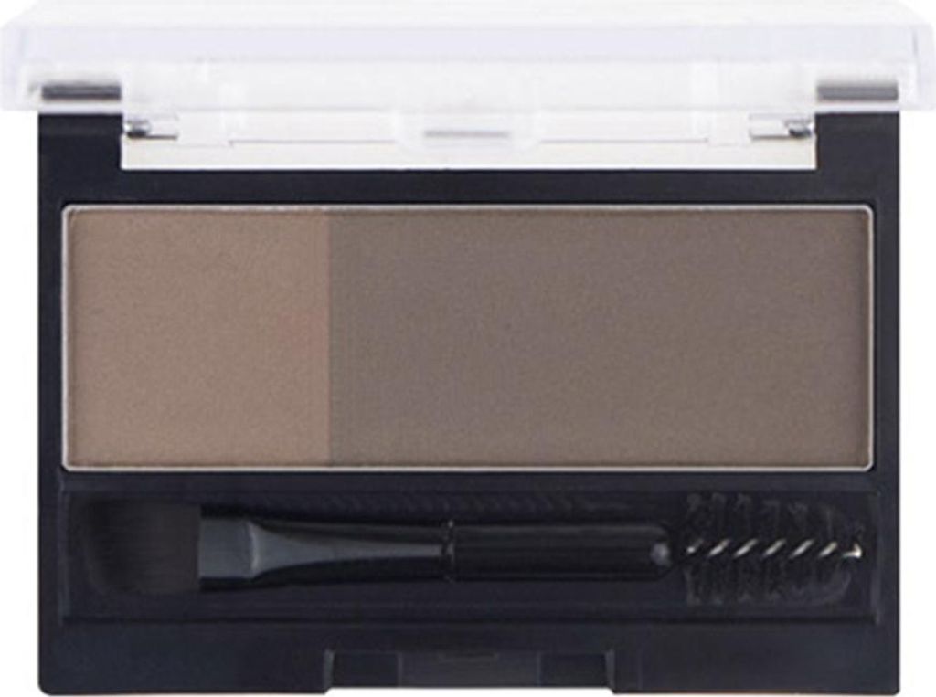 Augenbrauenpuder in 2 Farben, natürlich, wasserfest, mit Pinsel