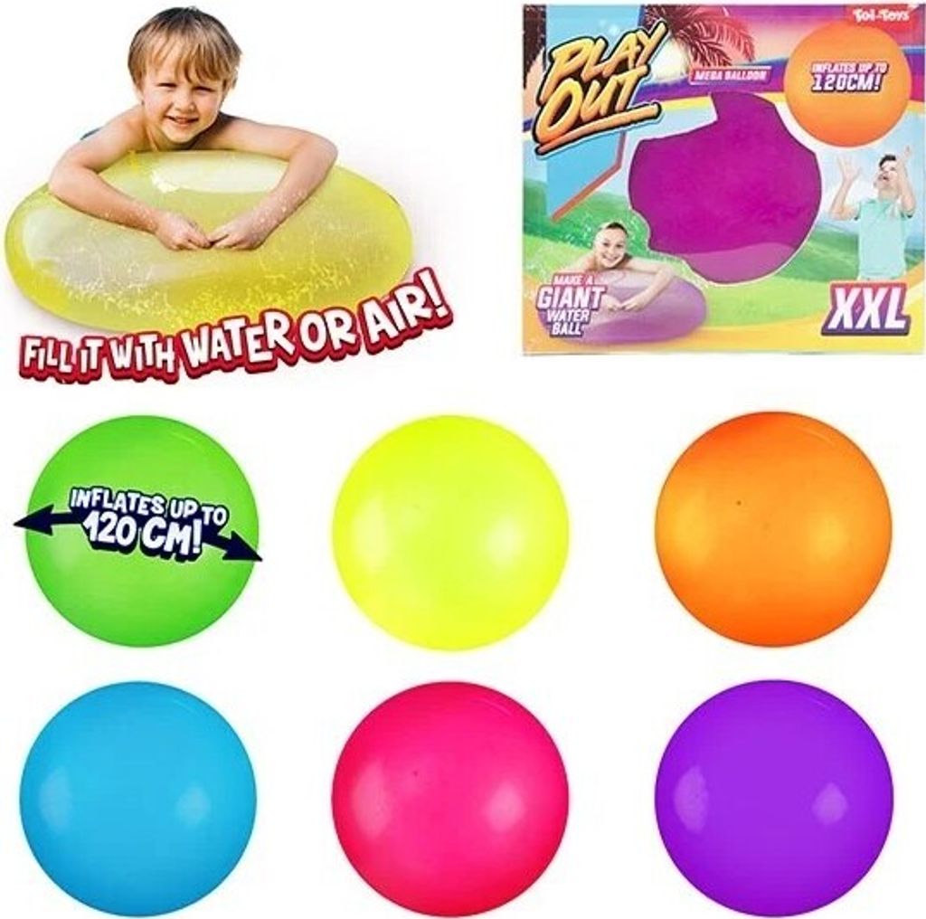 TOI-TOYS Mega-Kugel-Puffer gefüllt mit Luft oder Wasser, Produktbild 1