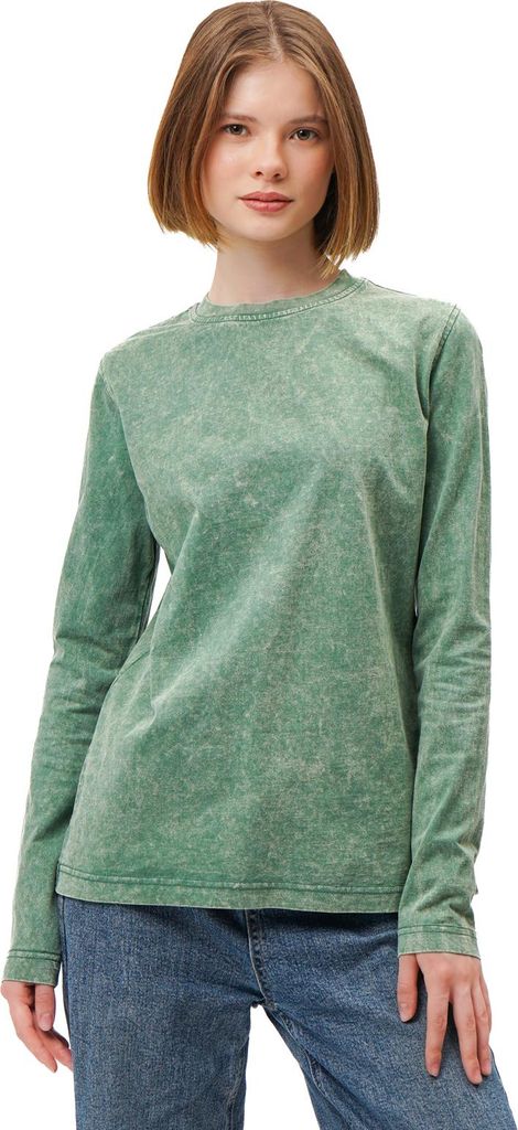 Damen Langarmshirt 4XL - Stonewash - 100% Baumwolle - Bequem - Eleganter Vintage-Look