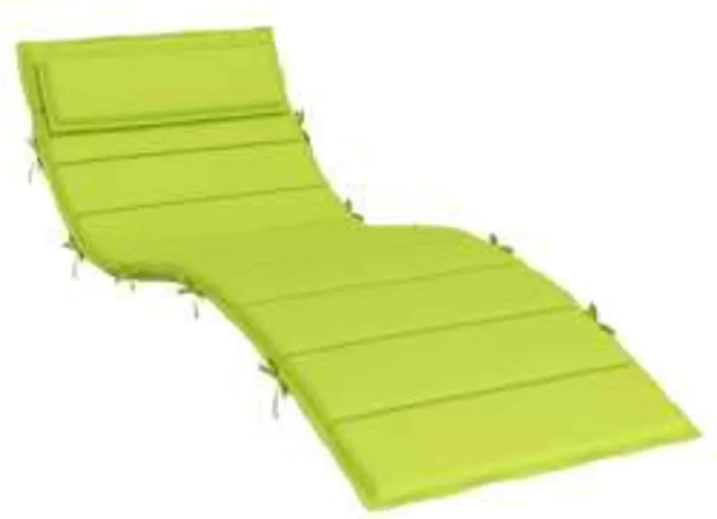 Coussin Solaire Vert vidaXL en Tissu Oxford Durable - Confort 4 cm d'Épaisseur