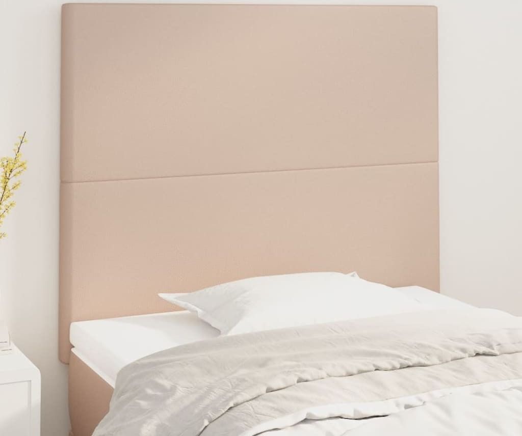 "WINTER SALE"Kopfteil - modernes Design - fürs Schlafzimmer - Cappuccino 100x5x118/128cm Kunstleder Promotion287940 - Kopfteile