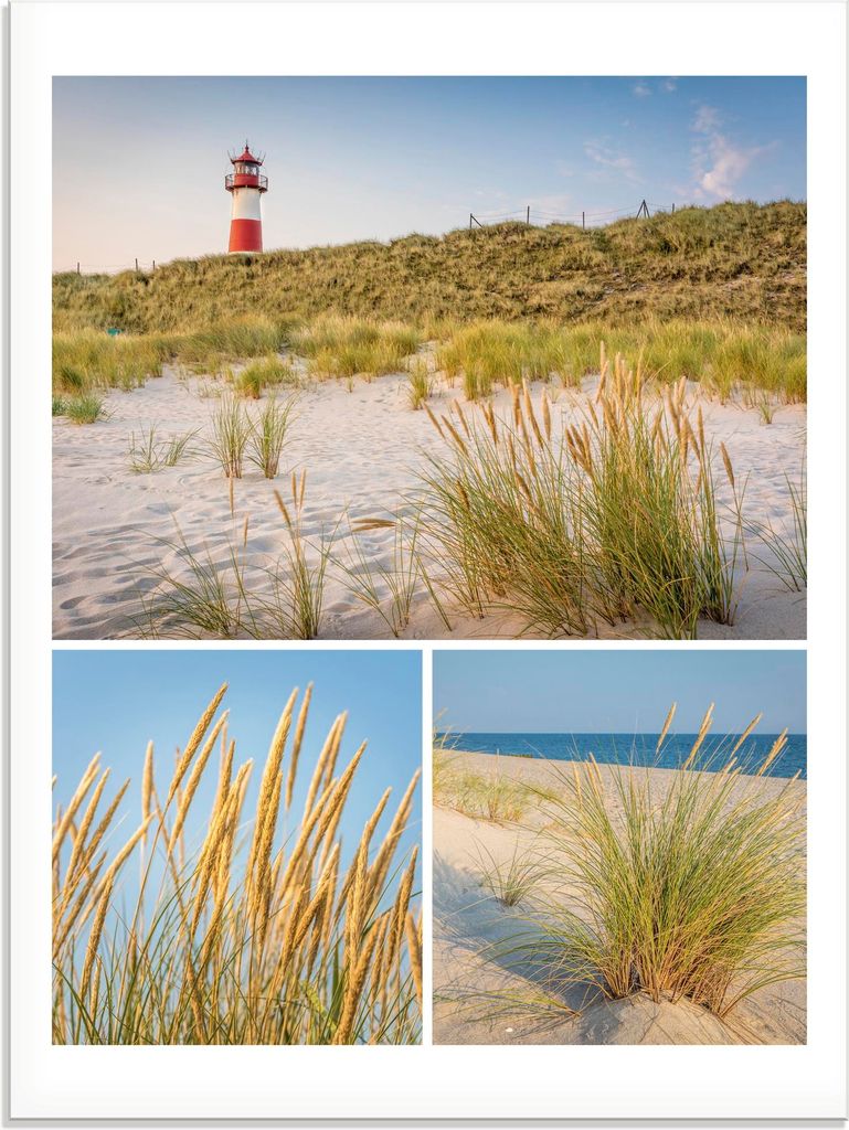 ARTland Glasbild Träume vom Meer: List-Ost auf Sylt Größe: 60x80 cm
