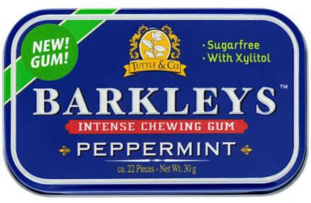 Barkleys - Tin Peppermint Gum 30 Gram Productafbeelding 