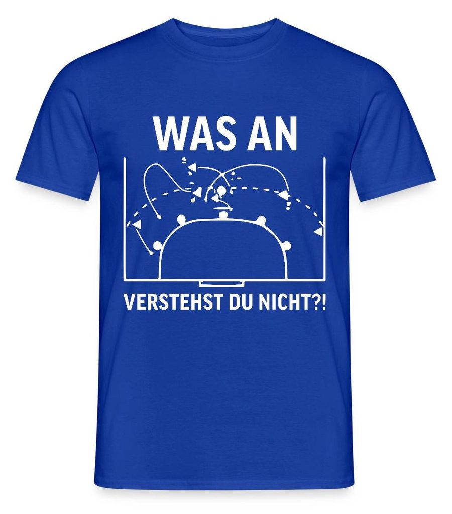 Spreadshirt Handball Trainer Spielzug Lustiger Spruch Männer T-Shirt, XL, Dunkelblau