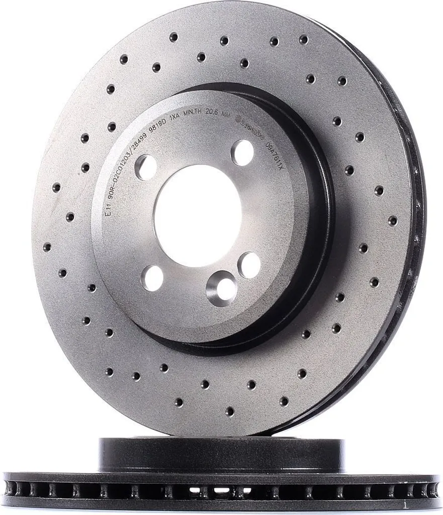 Disque de frein haute performance Brembo 09.A761.1X ventilé haute teneur