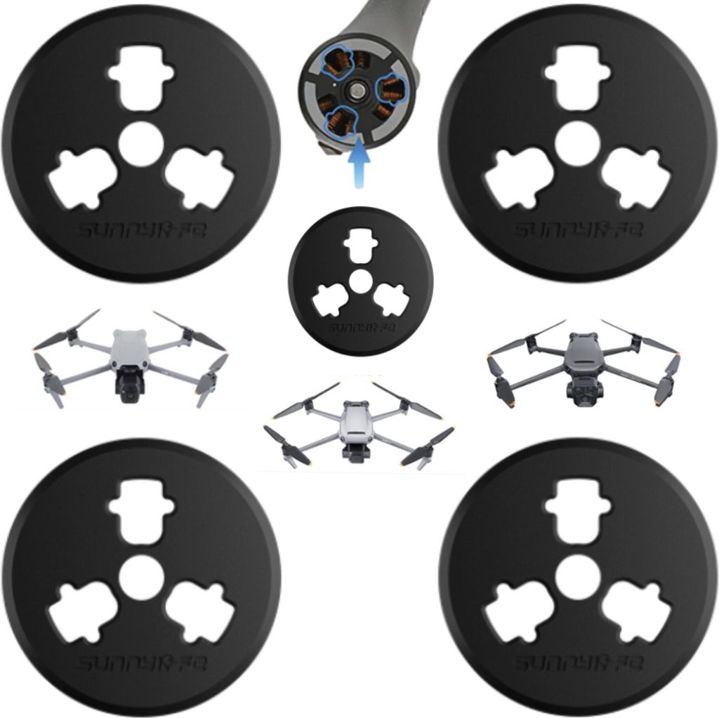 Motorschutzabdeckungen für DJI AIR 3S / AIR 3 / MAVIC 3 PRO / CLASSIC Drohne - SCHWARZ