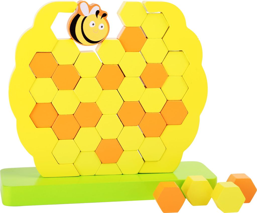 Small Foot 10464 Wackelturm Bienenstock, gelb/orange, Produktbild 