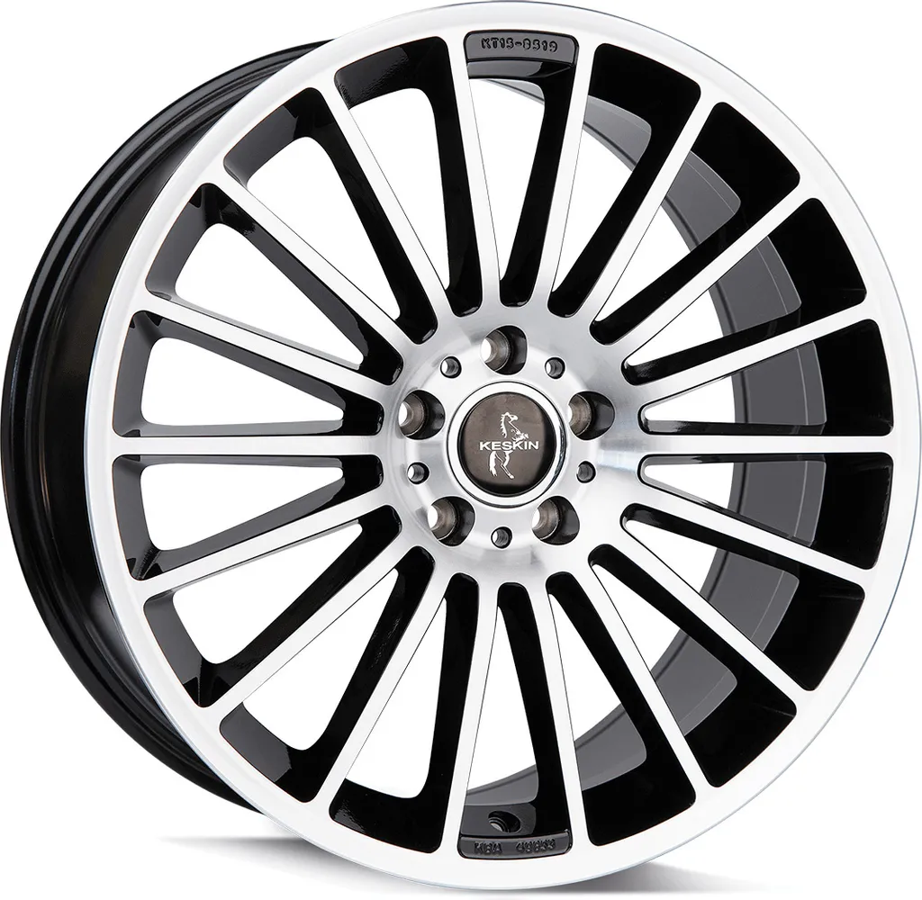 Jante Keskin KT15 Speed 8.5x19 ET30 finition premium noir diamanté