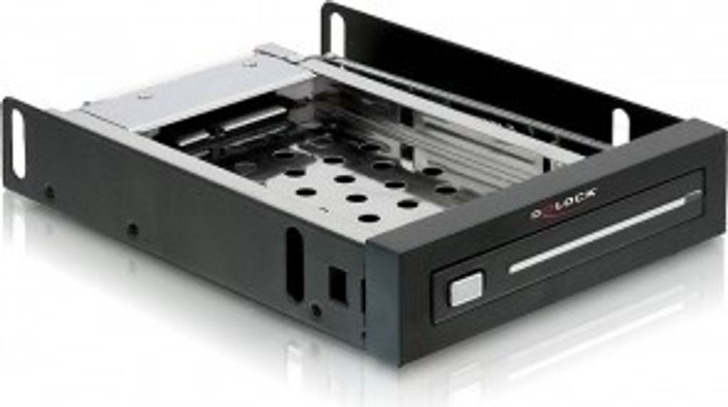 DELOCK Wechselrahmen 1x 2,5" SATA HDD in 3,5" Schacht sw