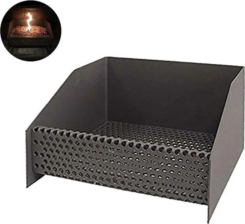 Bruciatore Pellet per Camini Legna 30x25x17cm Imex El Zorro in Ghisa
