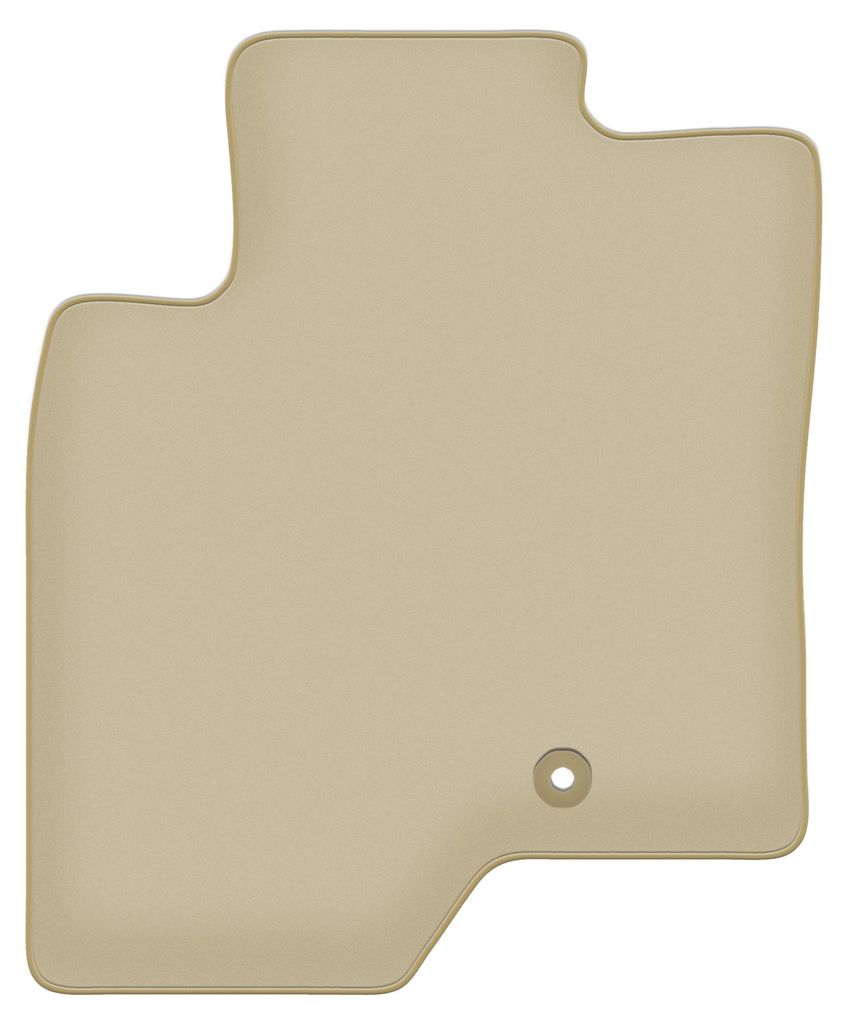 Fahrerfußmatte Velours PREMIUM beige passend für Chevrolet Captiva (2006-2017, 7 Personen) – mit Befestigungen – passgenau