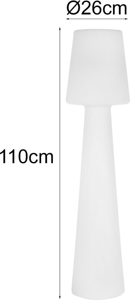 Smartwares LED Außen-Stehleuchte IDE-60070 weiß 110 cm TW Produktbild 4