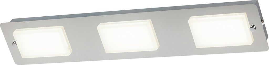 LED Badezimmerleuchte Ruben aus Metall Kunststoff chrom B:54,9cm H:4,1cm IP44