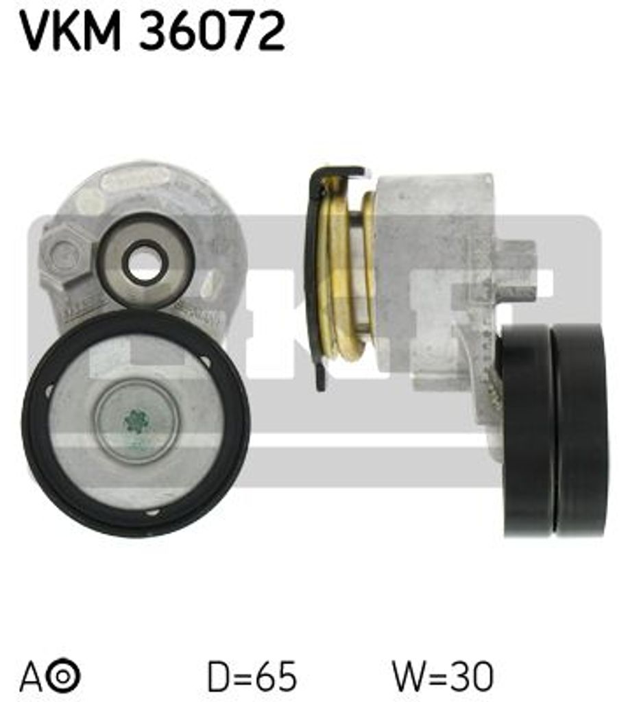 SKF VKM 36072 Spannrolle Keilrippenriemen für RENAULT Clio Produktbild 