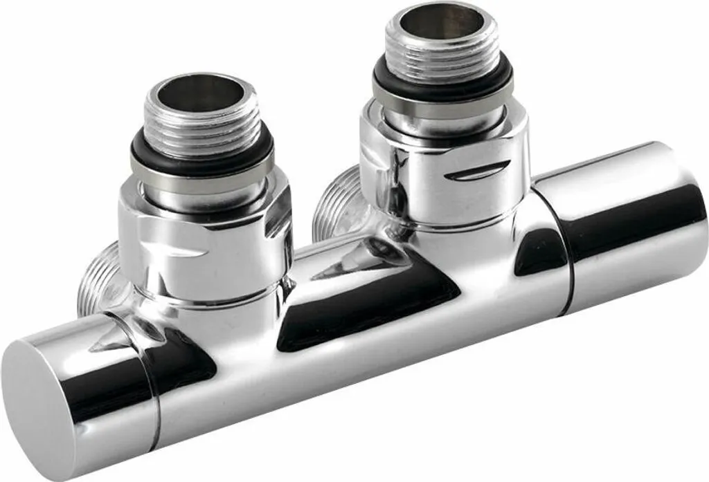 Raccordement de radiateur central 50 mm Sapho Twin chromé pour habitat