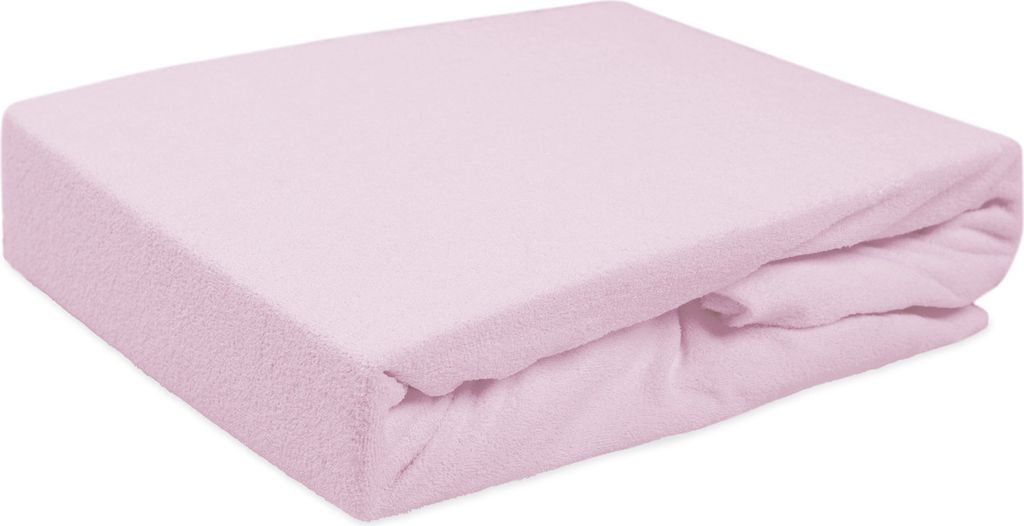 Spannbettlaken mit Gummiband, Frottee 140x200cm Hellviolett