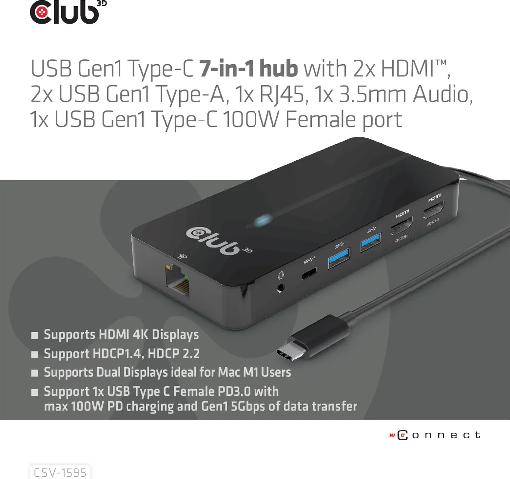 Solution Double Écran 4K 60Hz via Hub USB-C Club3D pour PC et MacBook