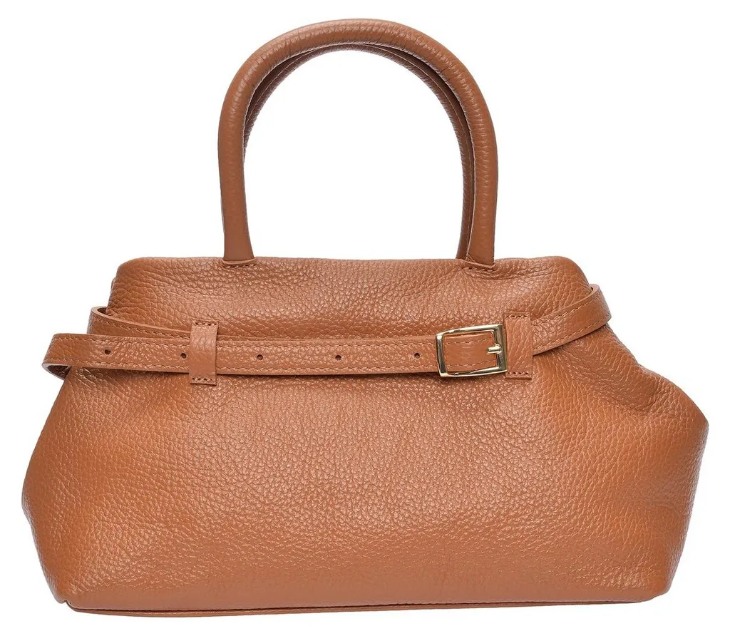 Grand Sac à Main Cabas Luisa Vannini LV 1003T Cognac pour Femme Chic