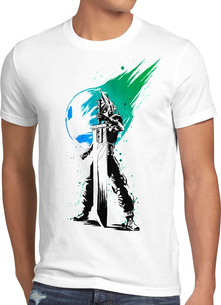 style3 Cloud Soldier Herren T-Shirt final VII rollenspiel, Größe:4XL