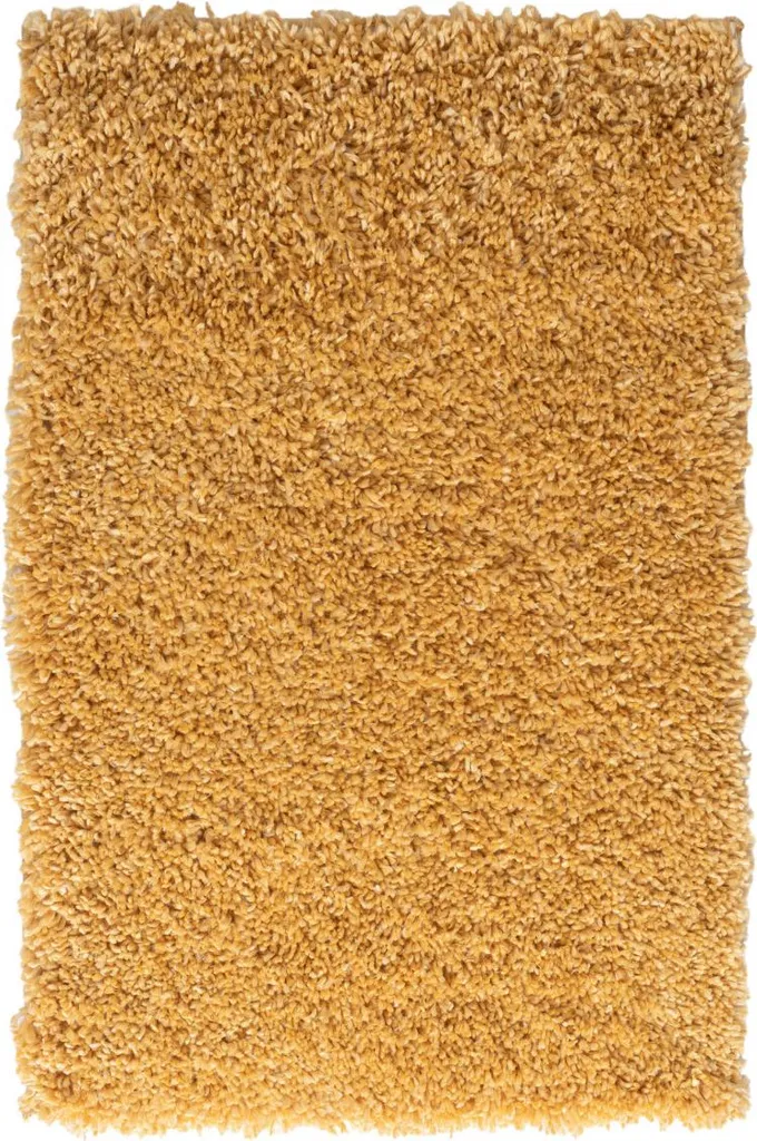 Tapis de chambre My Shaggy 100 x 150 cm jaune doré pour descente lit