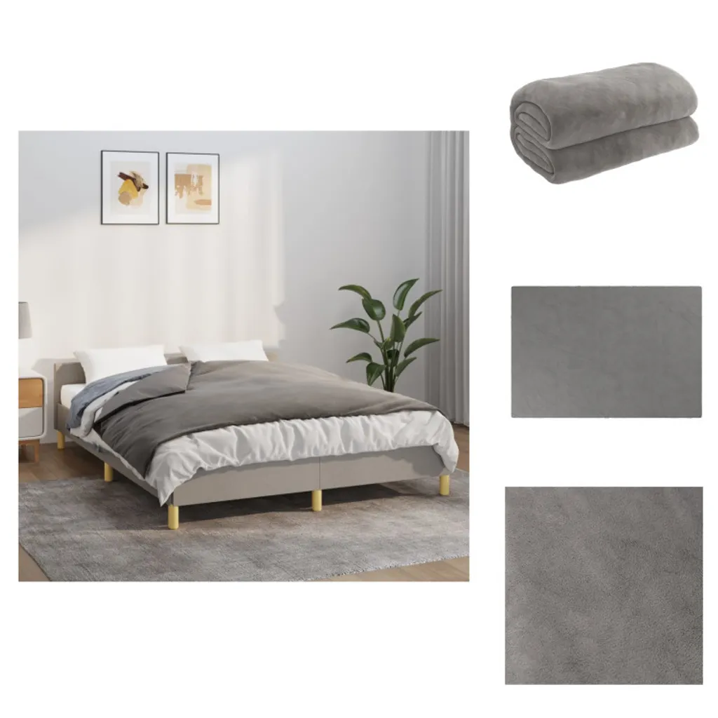 vidaXL Coperta Ponderata Grigia 135x200 | Il Tuo Nuovo Angolo di Pace