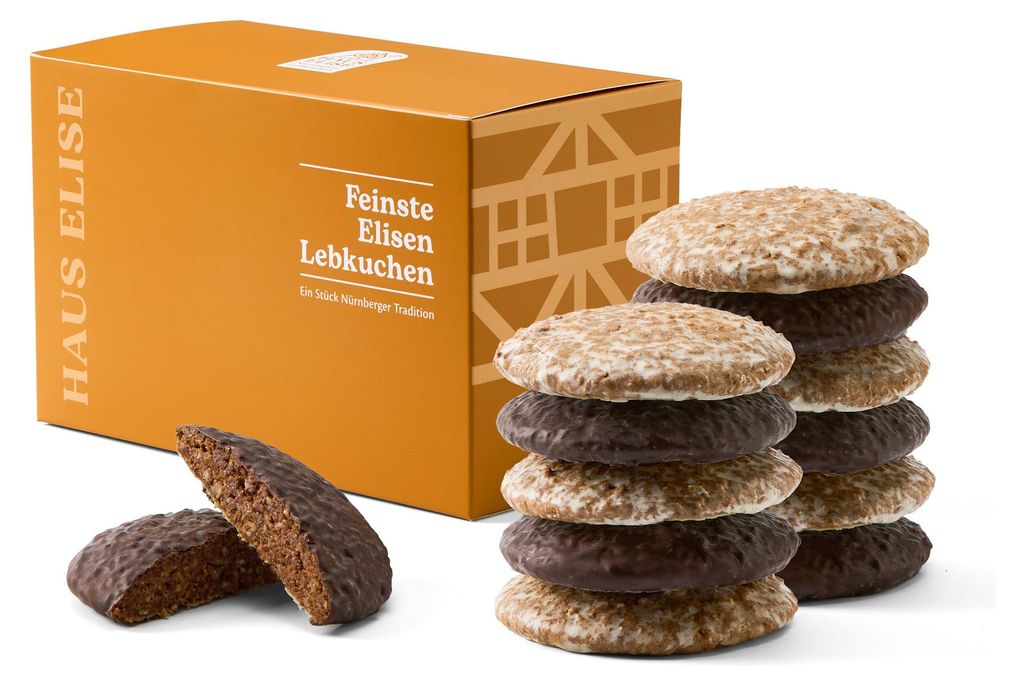 HAUS ELISE Nürnberger Elisen-Lebkuchen 12er Box 12x80g, 34% Produktbild 