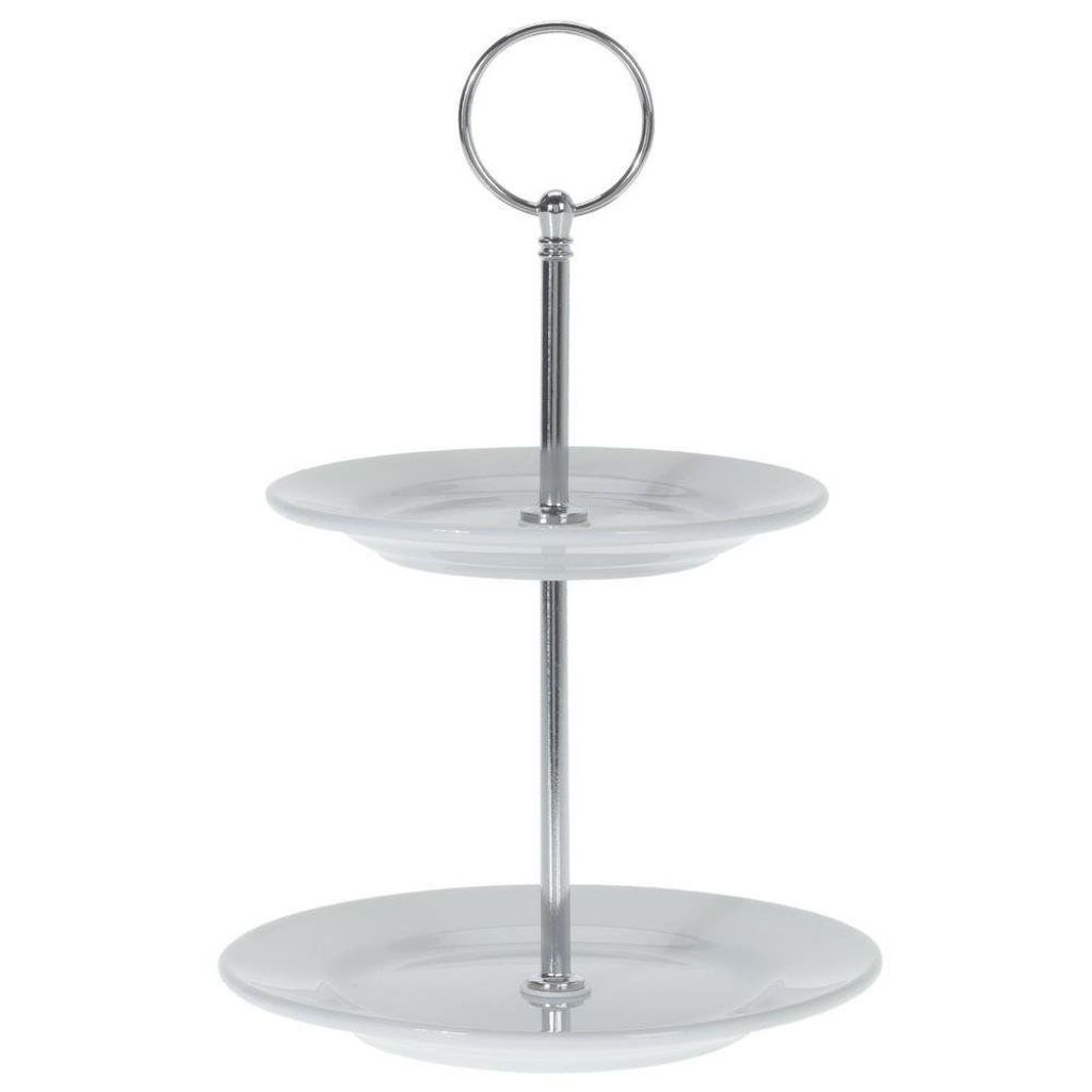 Dvoupatrový porcelánový podnos Obrázek produktu 