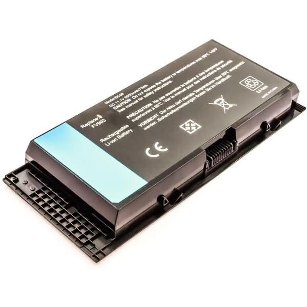 Akku für Dell Precision M6800 Li-Ion 11,1 Volt 6600 mAh schwarz