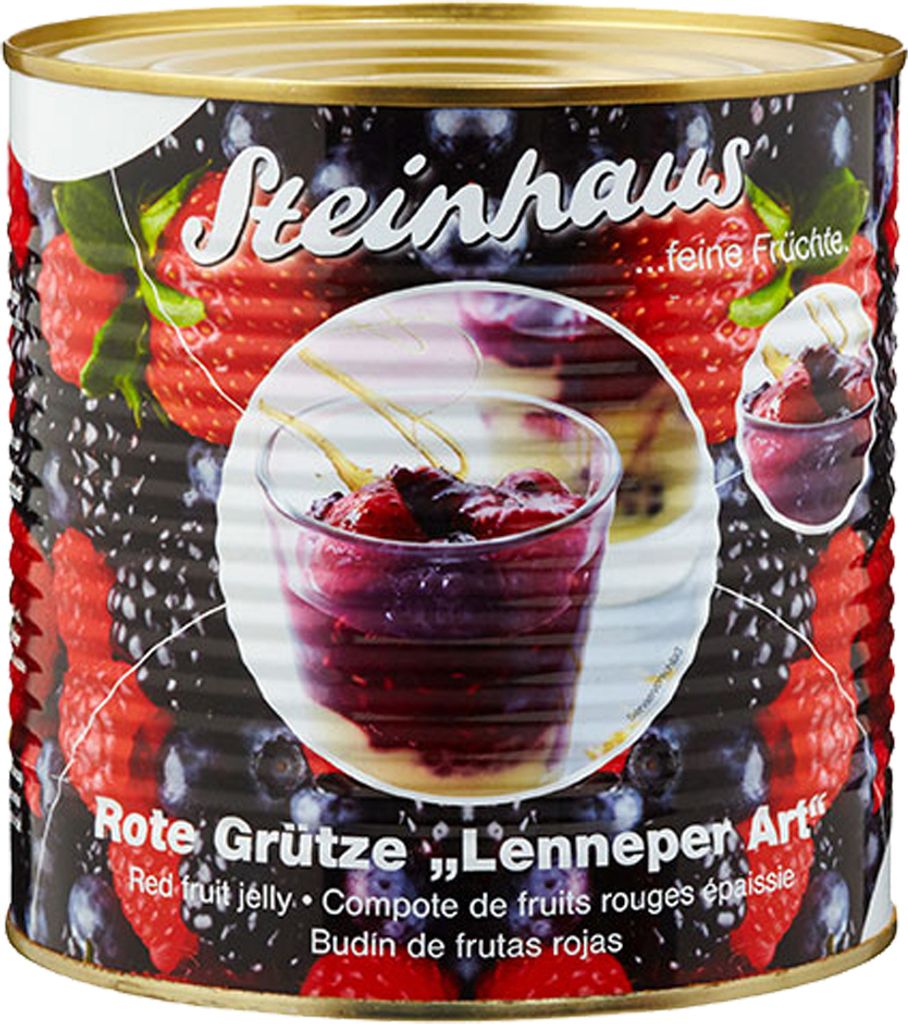 Steinhaus Rote Grütze Lenneper Art feine Früchte in der Dose 2650ml