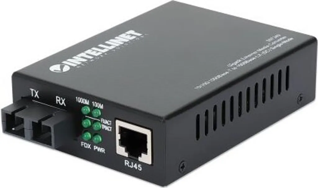 Intellinet 507349 Convertitore Fibra Monomodale SC 1000Mbps 20km