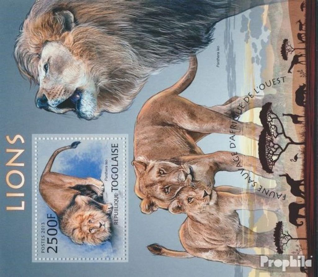 Briefmarken Togo 2013 Mi Block 791 (kompl. Ausgabe) Produktbild 