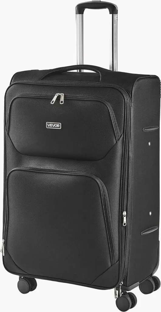 Valigia Grande 71 cm Espandibile - Trolley Nero per Viaggi Famiglia