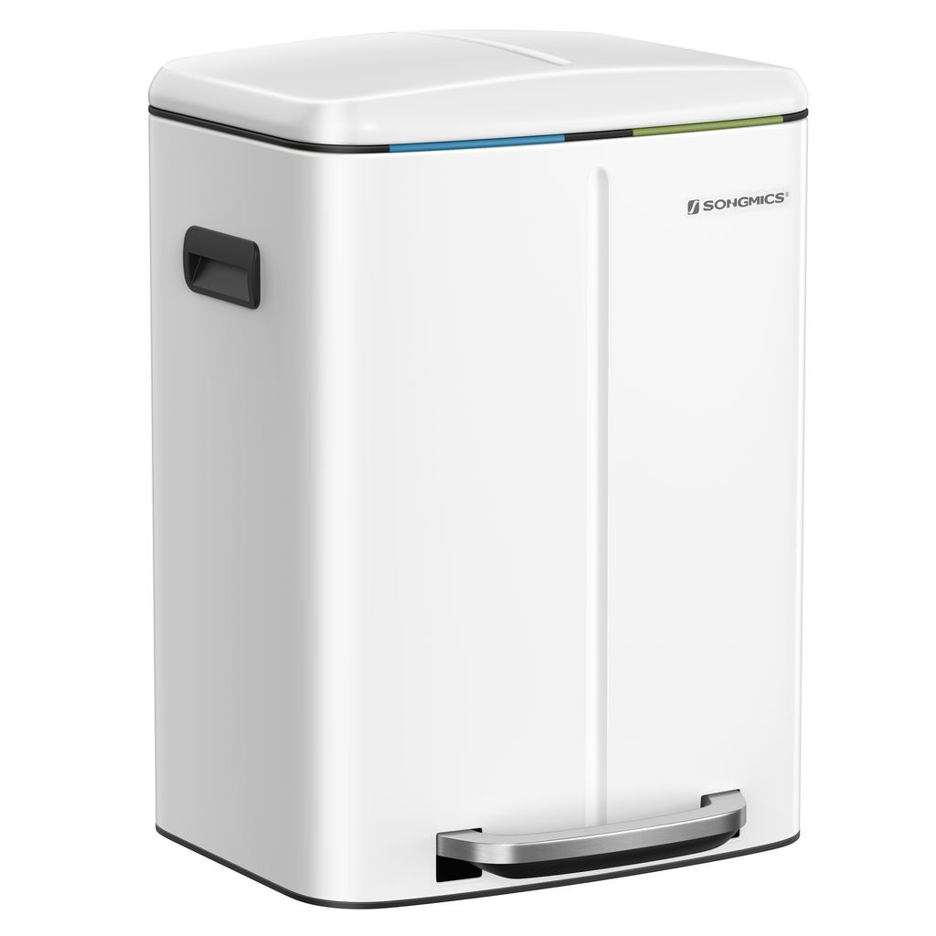 SONGMICS Kuchyňský odpadkový koš, pedálový koš, 2 x 20 l, Obrázek produktu 9