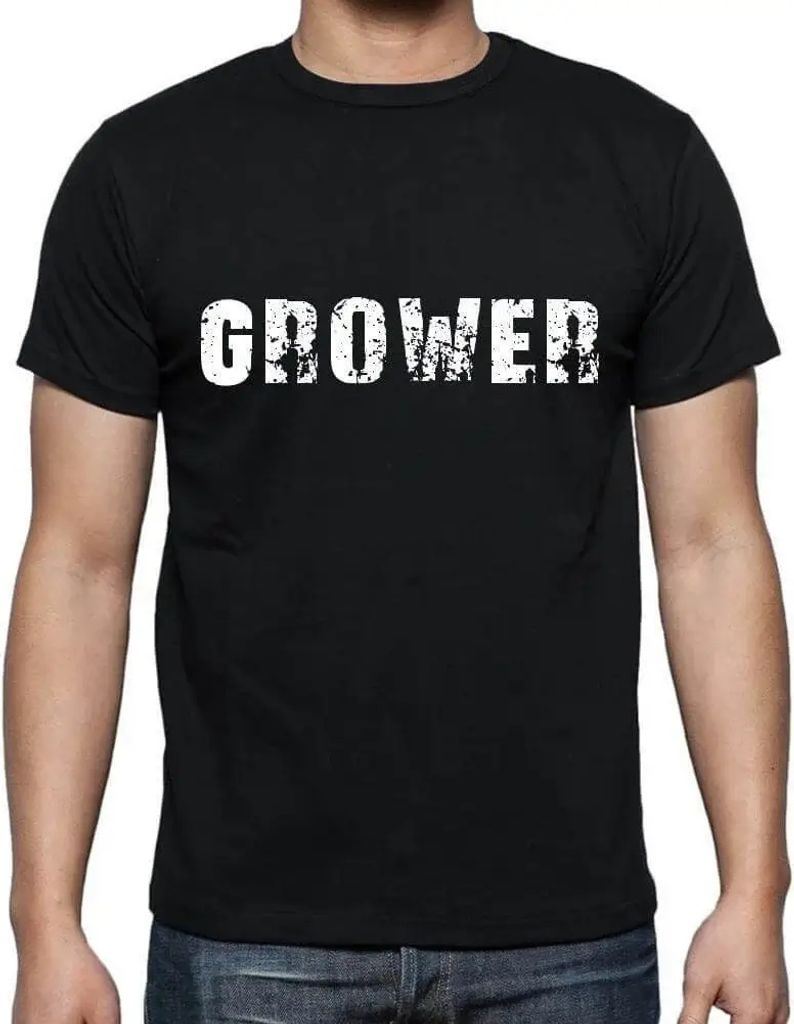 Herren Grafik T-Shirt Erzeuger – Grower – Öko-Verantwortlich Vintage Jahrgang Kurzarm Lustige Druck Geburtstag Geschenk Mann