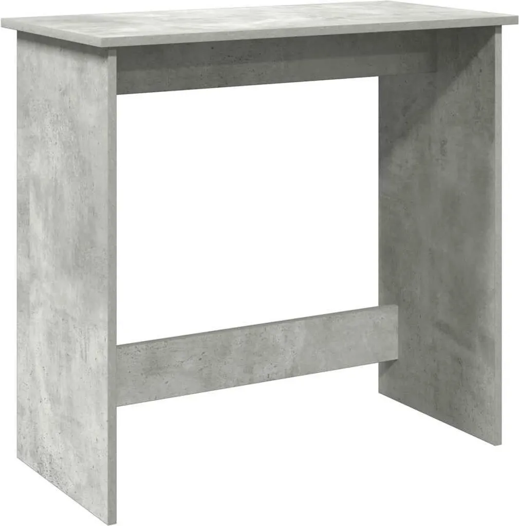 Scrivania Grigio Cemento 80x40x75 cm - Mobile Salvaspazio in Legno