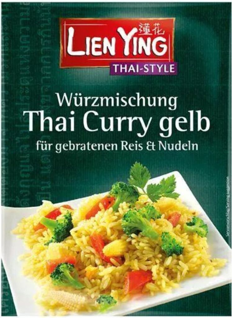 Lien Ying Würzmischung Thai Curry gelb, 13g Produktbild 