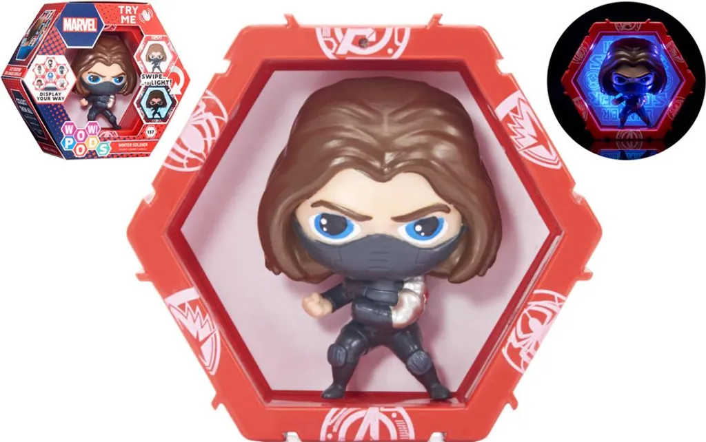 Figurine Lumineuse Winter Soldier Marvel WOW! PODS pour Décoration Geek