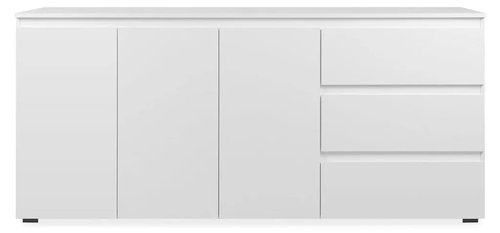 Grande enfilade de salon 178 cm avec étagères - Meuble de rangement