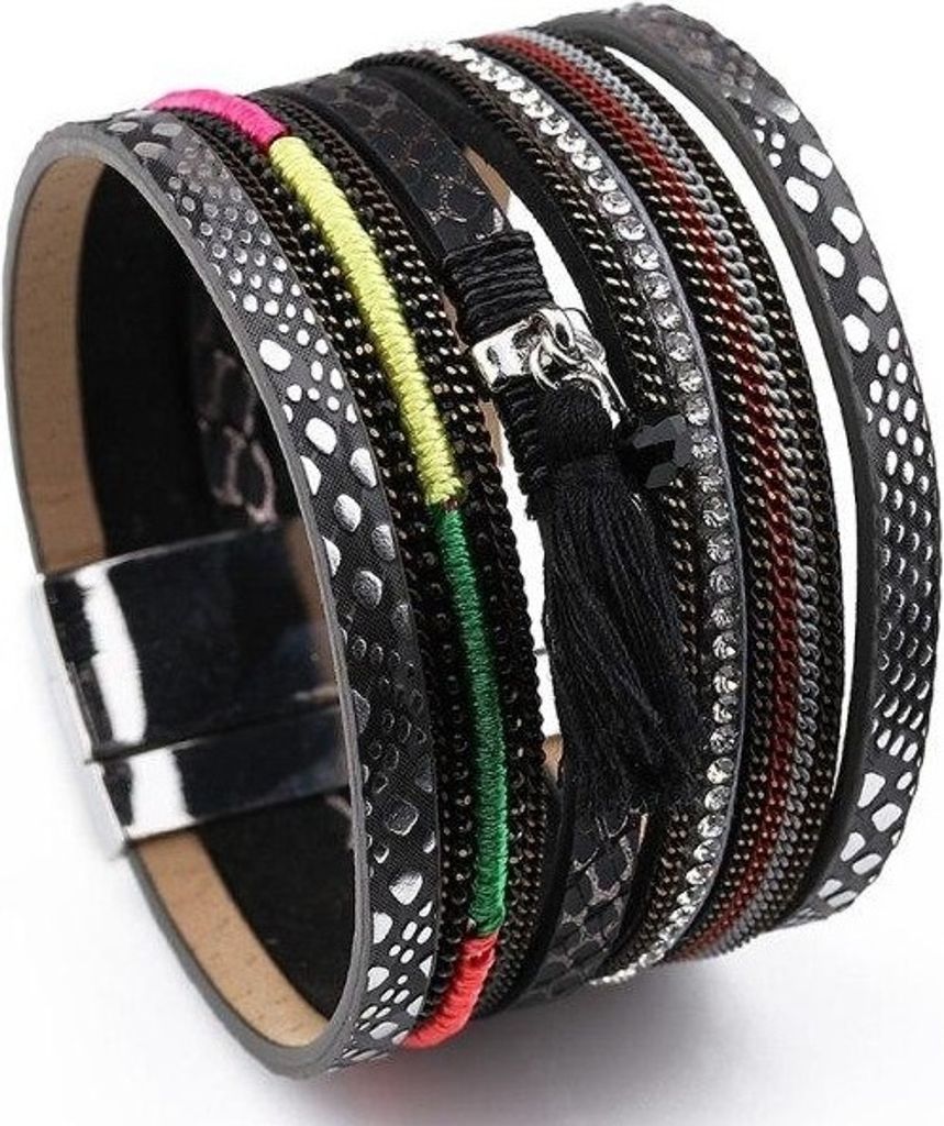 Elegantes Armband Zoya in Schwarz - Perfekt für empfindliche Haut KP24065