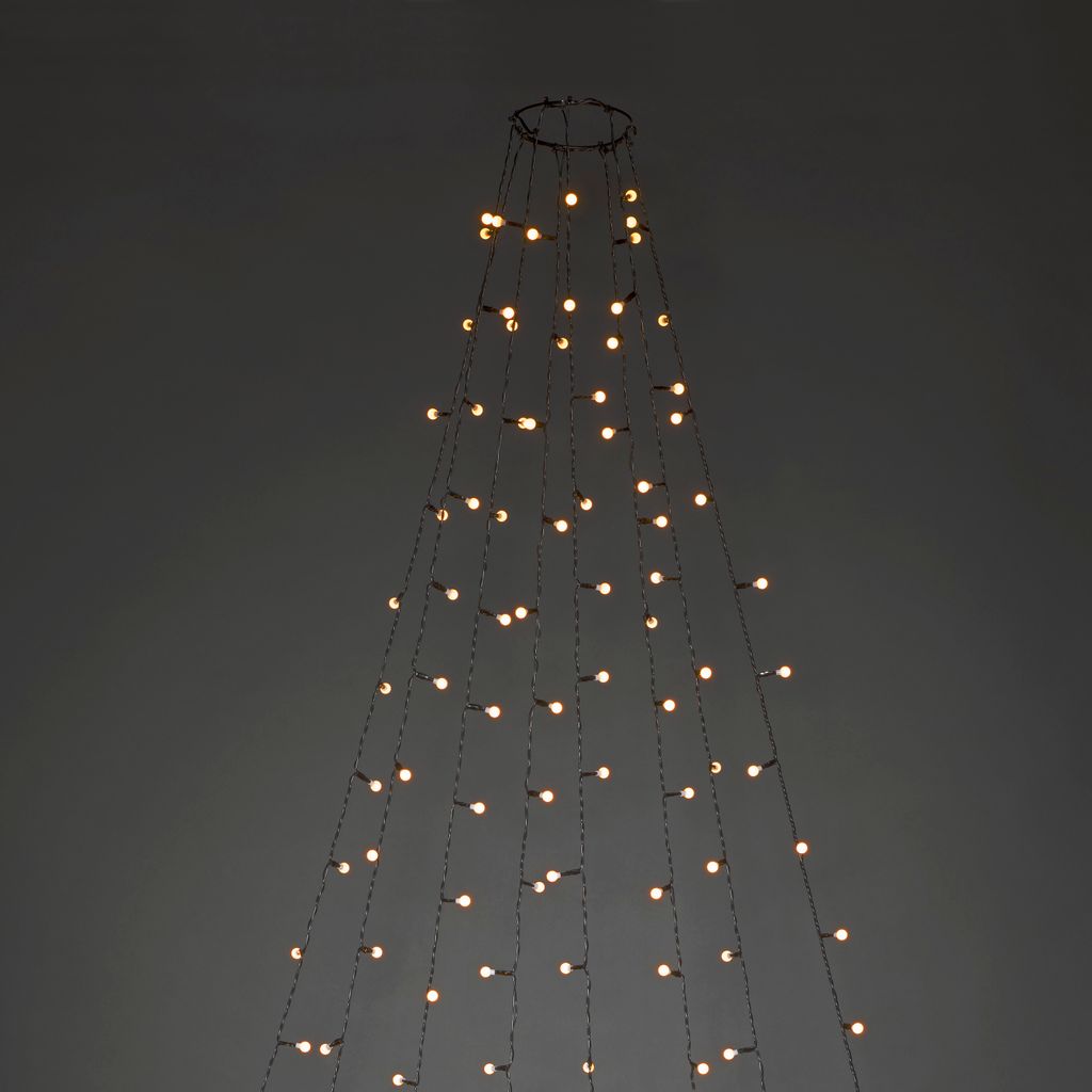Lichterkette für Außen 400 bernsteinfarbene LED´s Weihnachtsbaum Beleuchtung 