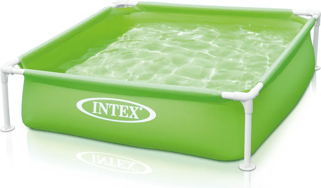 Piscine Enfant avec Cadre Rose Intex - Bassin de Jardin Stable et Sûr