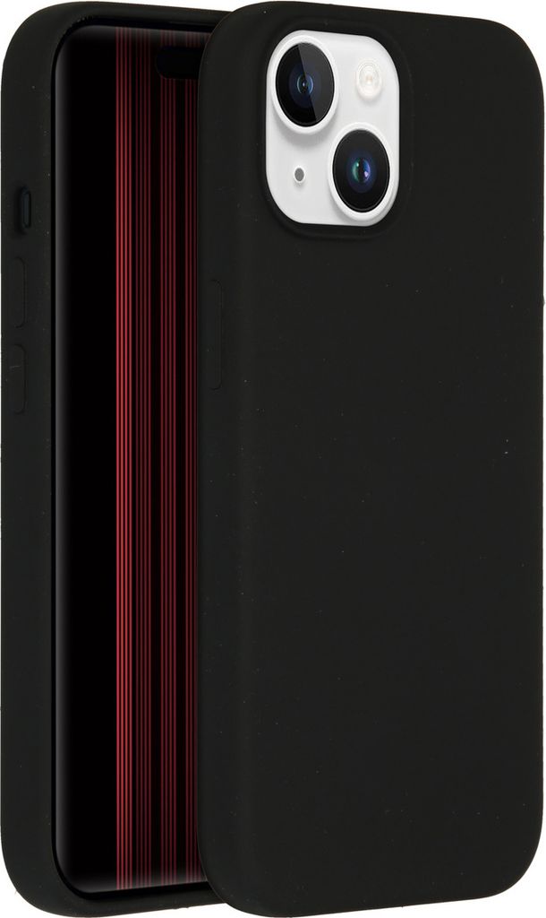 Accezz Liquid Silikoncase iPhone 15 - Schwarz